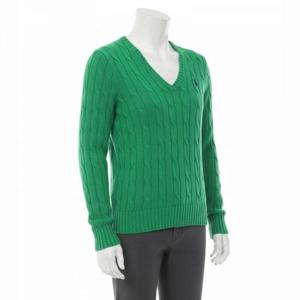 폴로 랄프로렌 25FW 피마코튼 브이넥 니트 포니 로고 자수 스웨터 211971870007