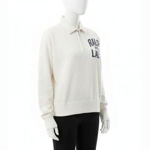 폴로 랄프로렌 25FW 로고 프린트 하프 짚 스웨트셔츠 반집업 맨투맨 211971753002