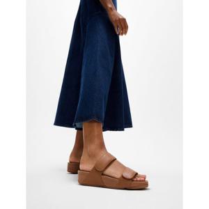 [FITFLOP][삼성물산공식] 여성 루루 조절 가능 레더 슬라이드 - 라이트 탄 (FT64K2D29A)