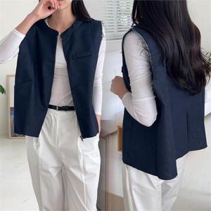 [강물처럼]위쉬몰 IR 시크컷팅데님숏베스트(P108H303) 빅사이즈