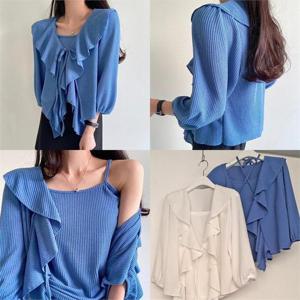 [강물처럼]위쉬몰 TG 시즌골지가디건투피스(P299H305) 빅사이즈