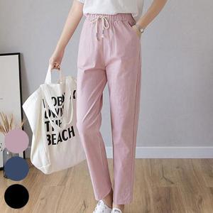 [강물처럼]빅사이즈사랑해요 J109L306 9부린넨마시원밴딩팬츠 EC