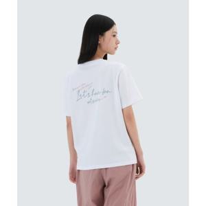 스노우피크 SNOWPEAK APPAREL 아스킨 여성 레터링 반팔 티셔츠 (S25MWFTS85) White S25MWFTS85WH 337651