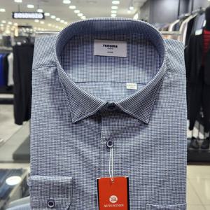 [레노마셔츠]서커 깅엄체크 일반핏 RQSSG1431_DG