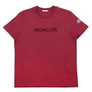 몽클레어 여성 토널 로고 코튼 반팔(다크레드) 8C00021 89AUO 438