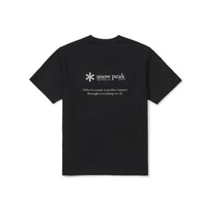 스노우피크 SNOWPEAK APPAREL 에어로쿨 우븐 패치 반팔 티셔츠 (S26MUFTS24) Black S26MUFTS24BK 387737