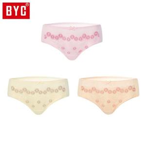 여성팬티 BYC 여성 센스레이스 미디 3매입 삼각팬티 DOLX0449