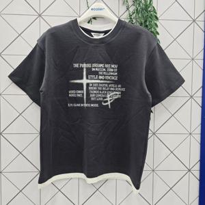 [에꼴리에]에꼴리에 주니어 4.5부 레이어드 라운드티 26B0705_GN