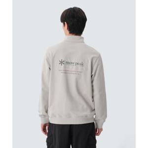 스노우피크 SNOWPEAK APPAREL 랜드 우븐 패치 반집업 맨투맨 (S25SMFZT24) Light Beige S25SMFZT24LE 387918