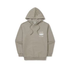스노우피크 SNOWPEAK APPAREL 플로킹 로고 그래픽 후드 티셔츠 (S25FMFHD62) Fog Gray S25FMFHD62FG 337499