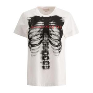 알렉산더맥퀸 립 케이지 프린트 티셔츠 797812 QZAM3 0900