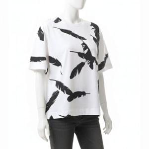 알렉산더맥퀸 페더 오버사이즈 반팔 티셔츠 797816 QZAM5 0909