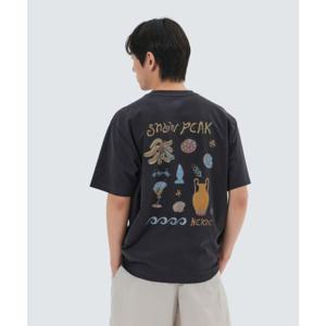 스노우피크 SNOWPEAK APPAREL [ X 헤르시] 그래픽 반팔 티셔츠 (S25MMFTS36) Dark Navy S25MMFTS36DN 337567