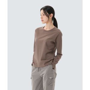 스노우피크 SNOWPEAK APPAREL 골지 여성 긴팔 티셔츠 (S26SWFTL39) Brown S26SWFTL39BR 337571