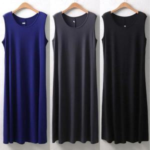 [강물처럼]빅사이즈 여성 냉장고나시롱원피스 5295H207 오버핏 (