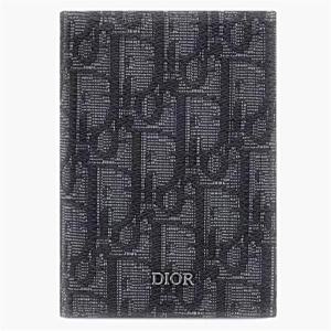 디올 오블리크 자카드 2단 카드지갑 2ESCH138YSE H03E