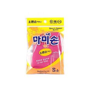 한손고무장갑 마미손 고무장갑 소 S 오른손 왼손 한손 1개