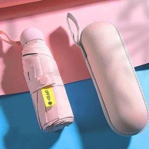 경량우산 예쁜 핑크 5단 양산겸 우산 휴대용 작은 캡슐우산