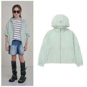 블루테일2 AAB2JP03MT 주니어 여아 민트 절개 후드 점퍼 고학년