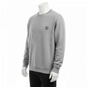 우영미 스트링 로고 맨투맨 W233TS27713G 남성 라운드 스웨트셔츠 그레이