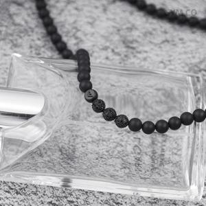 알마니 EGS3029 독수리 엠블럼 블랙 볼체인 유니크 데일리 남자 스틸 목걸이 d