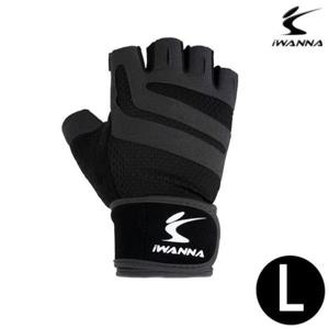 [생활] 아이워너 트레이닝 글러브 2중 밴드 블랙 L