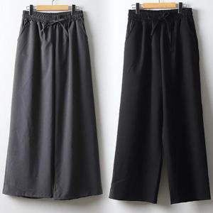 [강물처럼]위쉬몰 DL 통밴딩와이드그리팬츠(J445H310) 빅사이즈