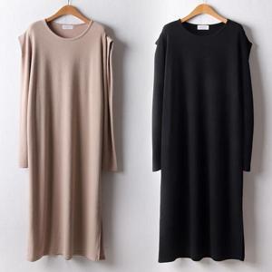 [강물처럼]위쉬몰 DL 사각숄더스트랩원피스(F752H310) 빅사이즈