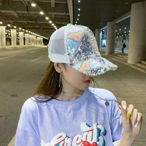 캐주얼모자 야구모자 썬바이저 골프볼캡 F006721_큐빅스팽글