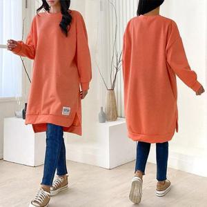 [강물처럼]위쉬몰 IL 기모라벨롱트임박스티(K461H311) 빅사이즈