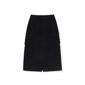 MLB팬츠 PQJ 3FSKV0351-50BKS 바시티 빈티지 코튼 슬릿 카고 롱스커트 뉴욕양키스