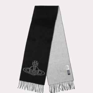 비비안웨스트우드 목도리 머플러 여성용 더블페이스 싱글ORB 블랙 81030006-W00ZH-N401