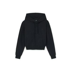 MLB후드티 PQJ 3FHDB1151-50BKS 여성 베이직 골지 크롭 후드티 뉴욕양키스