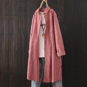 [강물처럼]빅사이즈사랑해요 J094L311 베이직카라루즈롱셔츠 LP