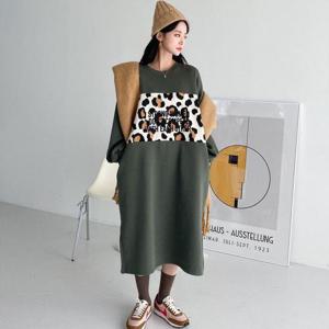 [강물처럼]아이우먼 포근기모호피롱원피스 MAN490M311 빅사이즈