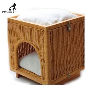 쿠션 신시어재팬 등나무 큐브 캣 하우스 허니 SC47