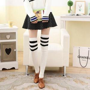 렉워머 3선 꽈배기 레그워머