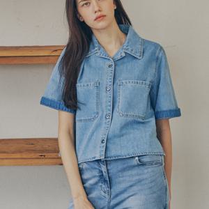 캐리스노트 크롭 반소매 데님 자켓 (CNEMDJ001)