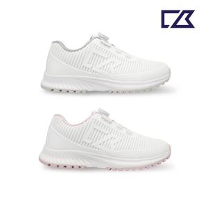 커터앤벅 여성 스트라이프 패턴 고무성형 다이얼 골프화 - CBL6AGS3331