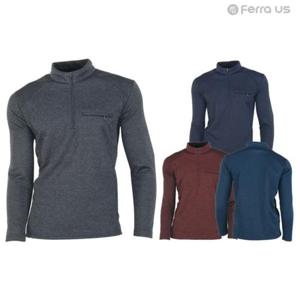 애니크로세일 TC 페라어스 남성 등산 반집업 기모 티셔츠 OCTSR5037