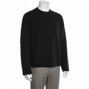 헬무트랭 남성 디스트로이드 암 스 ㅇㅞㅅ셔츠 블랙 맨투맨 H10HM505