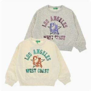 [베네통키즈]여아 스팽글 맨투맨3J68C10NX