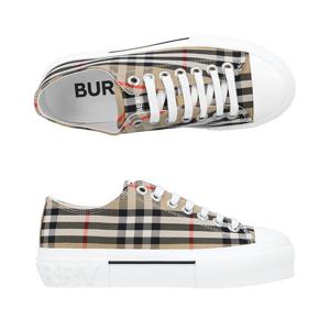 버버리 8050506 A7028 체크 코튼 여성 스니커즈