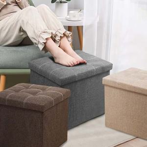 수납 풋 스툴 화장대 의자 소형 LUAZ-CH21 다크그레이