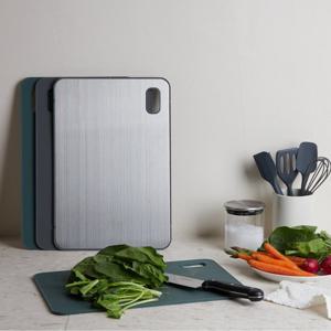 [JAJU/자주] 냄새 색 배임 걱정없는 스테인리스 실리콘 양면도마_그린