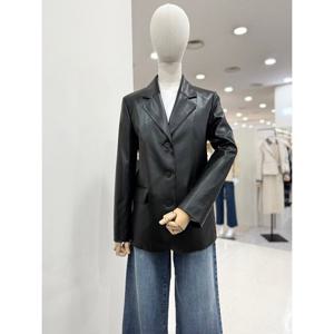 [리스트][LIST] 페이크 레더 쓰리버튼 자켓 TWWJKQ52100