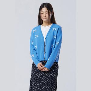 [베네통]리본 브이넥 니트 가디건 (BAKC09611)