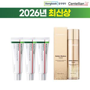 2026 최신상 마데카 크림 에이징포커스 대용량 3통 & 골든토너