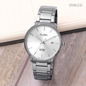 알바 AS9G65X1 캐쥬얼 라운드 데이데이트 아날로그 캘린더 남자 메탈 시계 d