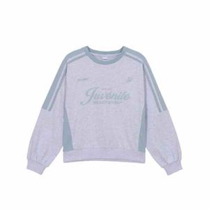 APPLE PINK 불록코어 배색절개 맨투맨 APK8T114GSC_CG